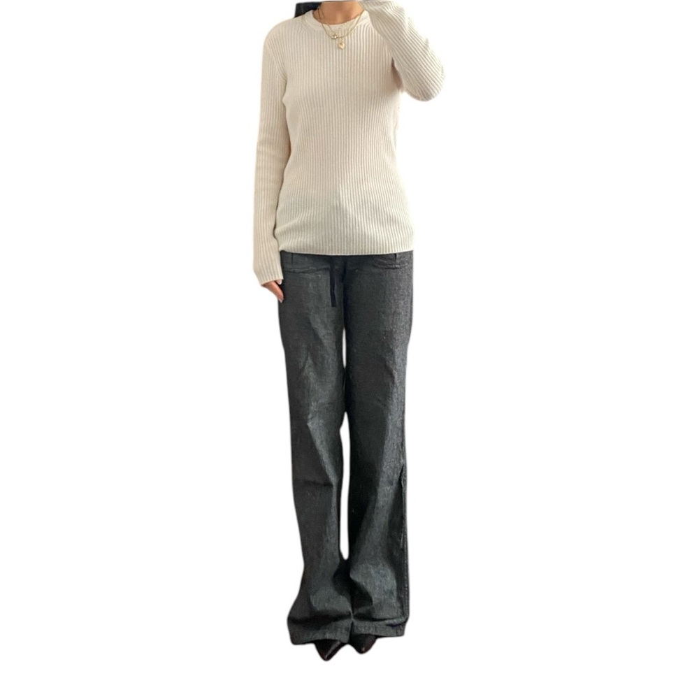 James Perse Estilo White Cashmere Sweater Size US 2